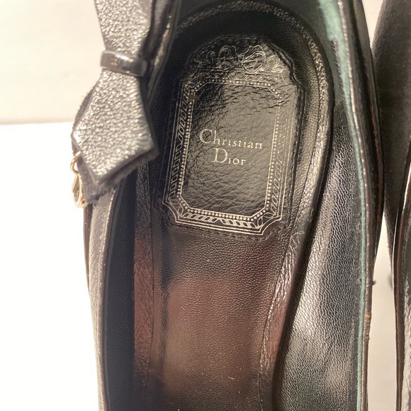 Christian Dior pumps Heels Suede leather black 38.5 - Picture 7 of 11